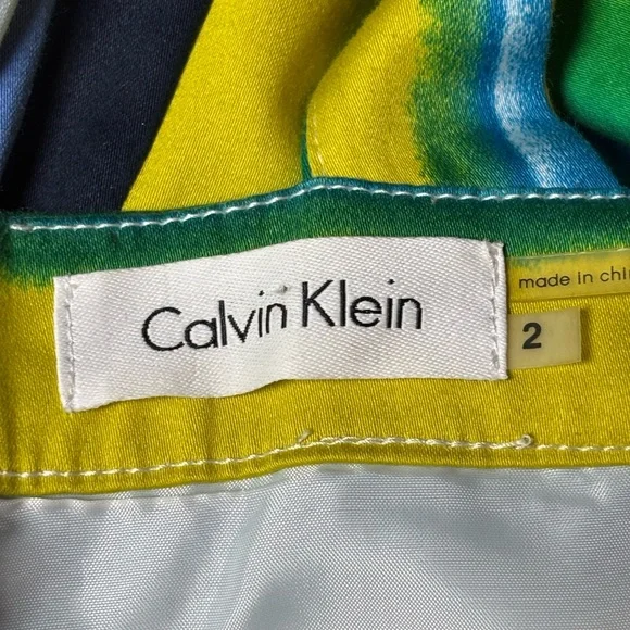 Calvin Klein Multicolor Striped Midi Dress size 2. - Picture 6 of 9